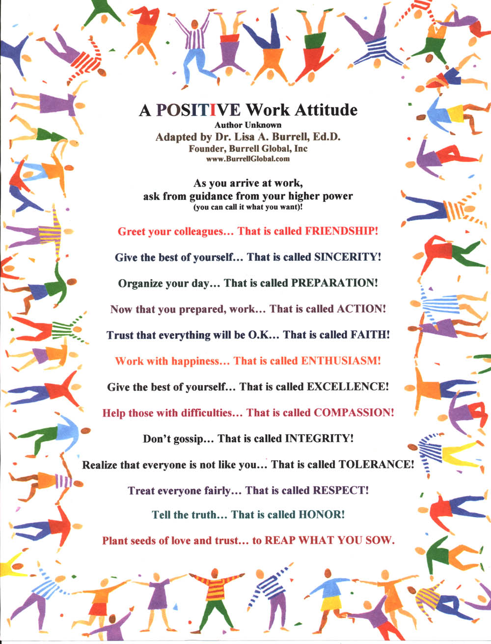 Positive Work Attitude